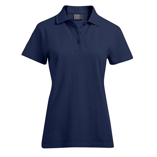 Damska koszulka polo slim E4005F - Navy