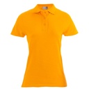 Koszulka Polo Damska Slim Bawełniana Pika E4005F - Orange