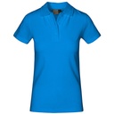 Koszulka Polo Damska Slim Bawełniana Pika E4005F - Turquoise