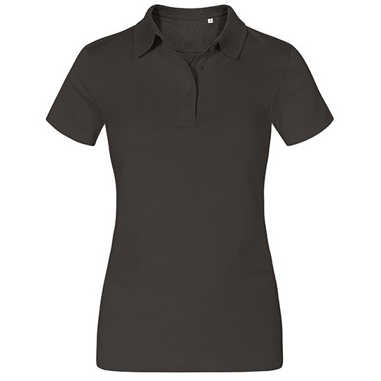 Koszulka Polo Damska Bawelniana Dekatyzowana E4025 - Charcoal (Solid)