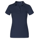 Koszulka Polo Damska Bawełniana Dekatyzowana E4025 - Navy