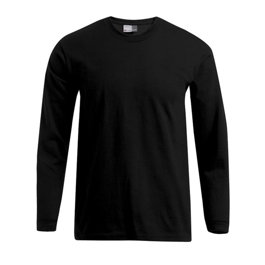 T-shirt Meski Klasyczny Czesana Bawelna E4099 - Black