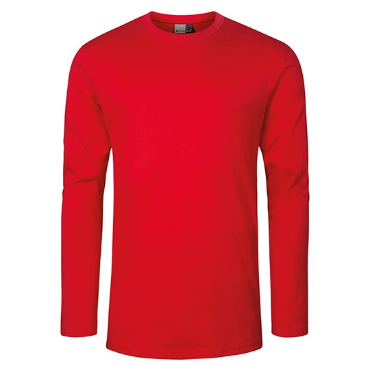 T-shirt Meski Klasyczny Czesana Bawelna E4099 - Fire Red