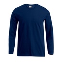 T-shirt Męski Klasyczny Czesana Bawełna E4099 - Navy