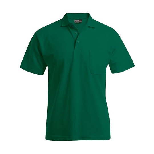Koszulka Polo Meska Klasyczna Pique Bawelniana E4100 - Forest