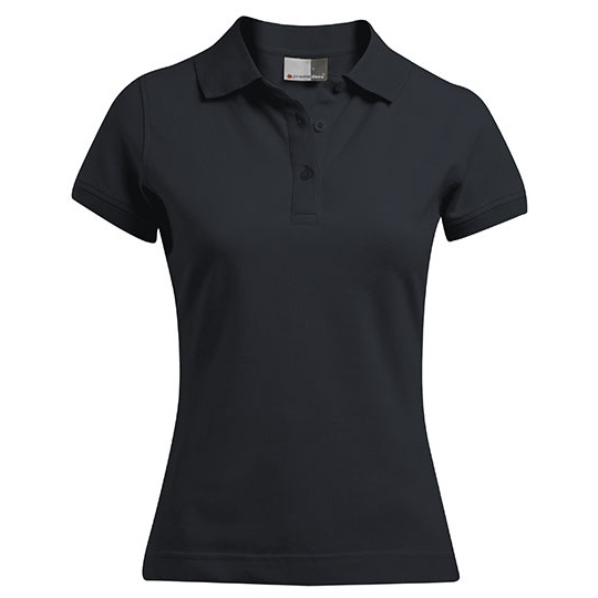 Koszulka Polo Damska Dopasowana Bawełniana z Elastanem E4150 - Charcoal (Solid)