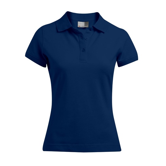 Koszulka Polo Damska Dopasowana Bawelniana z Elastanem E4150 - Navy