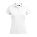 Koszulka Polo Damska Dopasowana Bawełniana z Elastanem E4150 - White