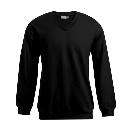 Męski sweter z dekoltem w serek E5025 - Black