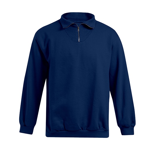 Sweter Męski Klasyczny Bawełniany ze Stójką E5050N - Navy