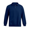 Sweter Męski Klasyczny Bawełniany ze Stojka E5050N - Navy