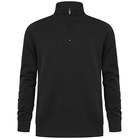 Bluza Unisex Molton z krotkim zamkiem E5052 - Black