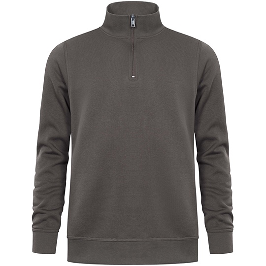 Bluza Unisex Molton z krotkim zamkiem E5052 - Charcoal (Solid)