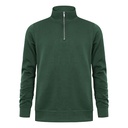 Bluza Unisex Molton z krótkim zamkiem E5052 - Forest