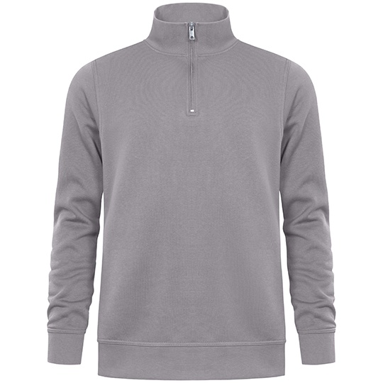 Bluza Unisex Molton z krotkim zamkiem E5052 - New Light Grey (Solid)