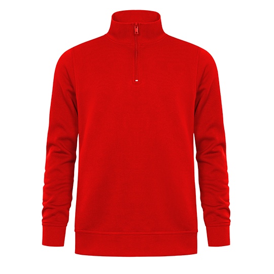 Bluza Unisex Molton z krotkim zamkiem E5052 - Red