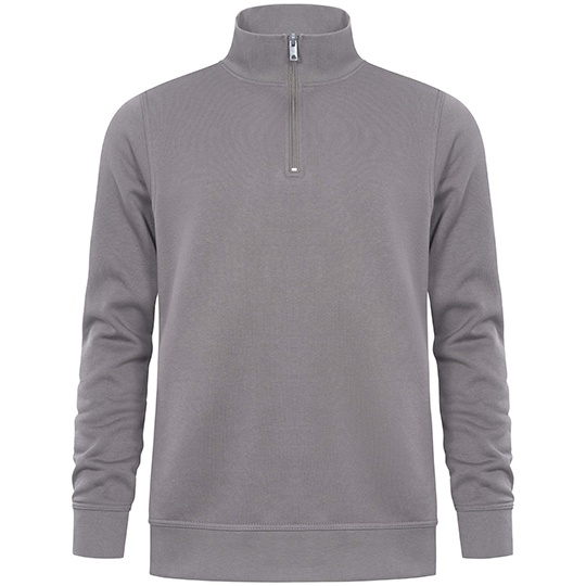Bluza Unisex Molton z krotkim zamkiem E5052 - Steel Gray