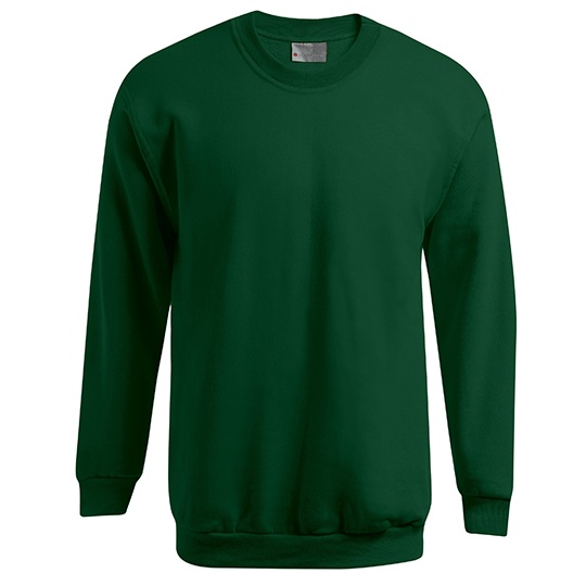 Bluza Klasyczna Bawelniana Molton E5099N - Forest