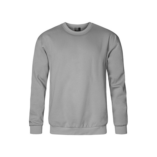 Bluza Klasyczna Bawelniana Molton E5099N - New Light Grey (Solid)