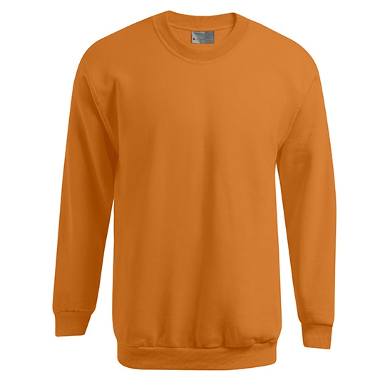Bluza Klasyczna Bawelniana Molton E5099N - Orange