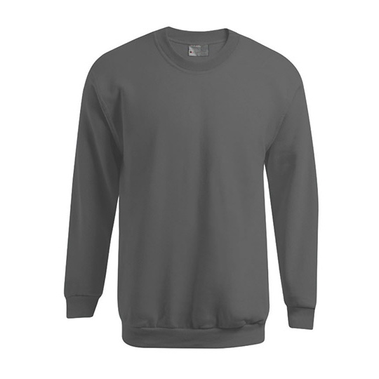 Bluza Klasyczna Bawelniana Molton E5099N - Steel Grey (Solid)
