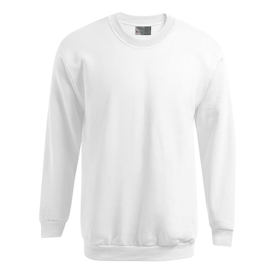 Bluza Klasyczna Bawelniana Molton E5099N - White