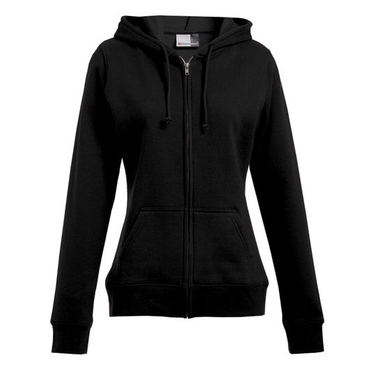 Bluza Damska Slim Bawelniana z Kapturem E5181 - Black