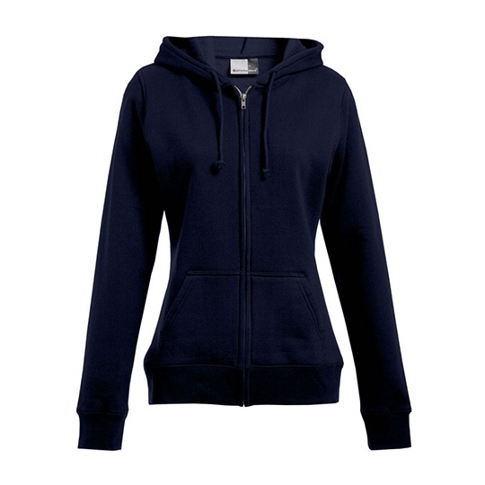 Bluza Damska Slim Bawelniana z Kapturem E5181 - Navy