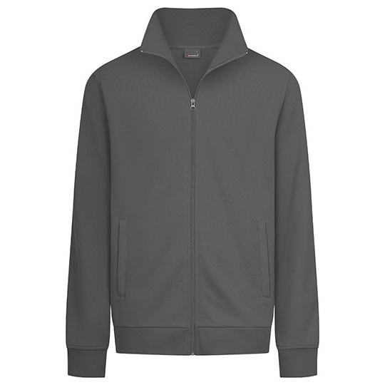 Bluza Męska Slim Bawełniana Ze Stojka E5290 - Steel Grey (Solid)