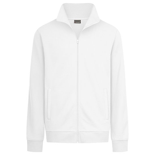 Bluza Męska Slim Bawełniana Ze Stójką E5290 - White