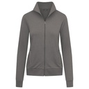 Bluza Damska Slim Bawełniana Molton E5295 - Steel Grey (Solid)