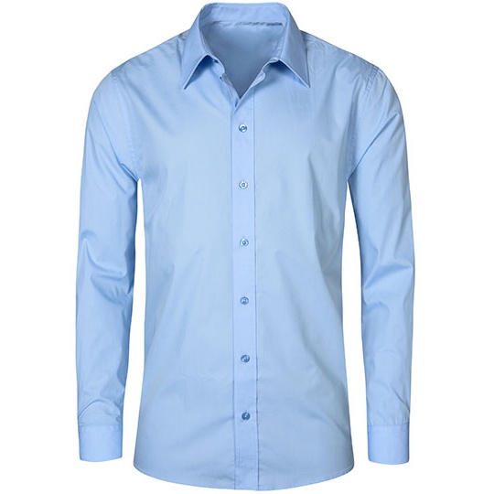 Koszula Meska Klasyczna Popelinowa E6310 - Light Blue