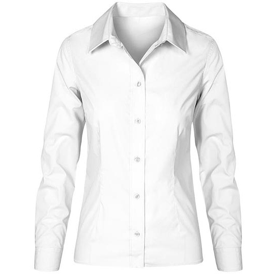 Koszula Damska Slim Popelina Latwa w Pielegnacji E6315 - White