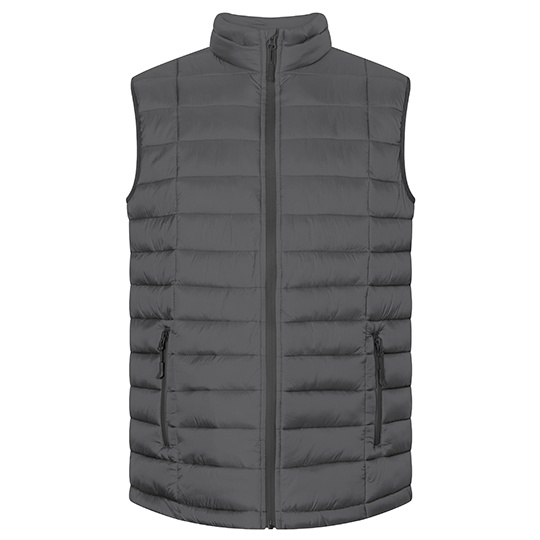 Kamizelka Męska Pikowana Wodoszczelna E7634 - Steel Gray