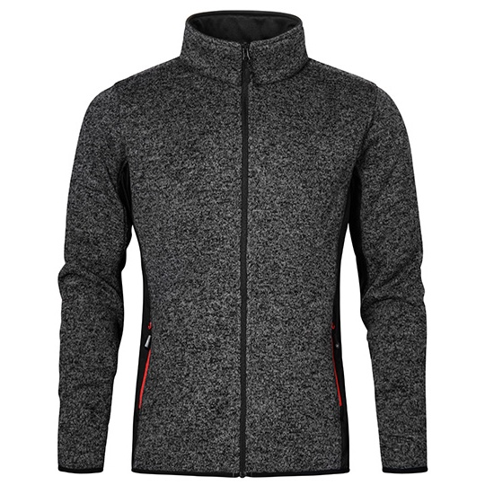 Męska kurtka dzianinowa Slim E7700 - Heather Graphite