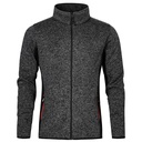 Meska kurtka dzianinowa Slim E7700 - Heather Graphite