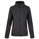 Kurtka Damska Dopasowana Dzianinowa Polarowa E7705 - Heather Graphite