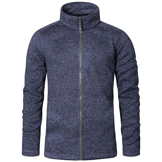 Męska kurtka polarowa slim E7720 - Heather Blue