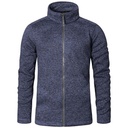 Meska kurtka polarowa slim E7720 - Heather Blue