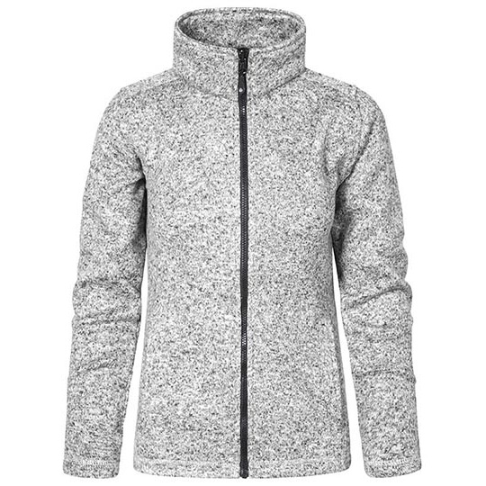 Damska kurtka polarowa slim E7725 - Heather Grey