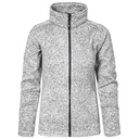 Damska kurtka polarowa slim E7725 - Heather Grey