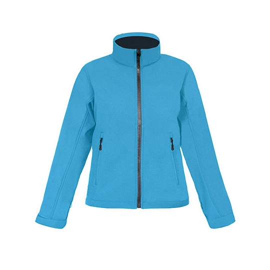 Damska kurtka softshell slim E7821 - Aqua