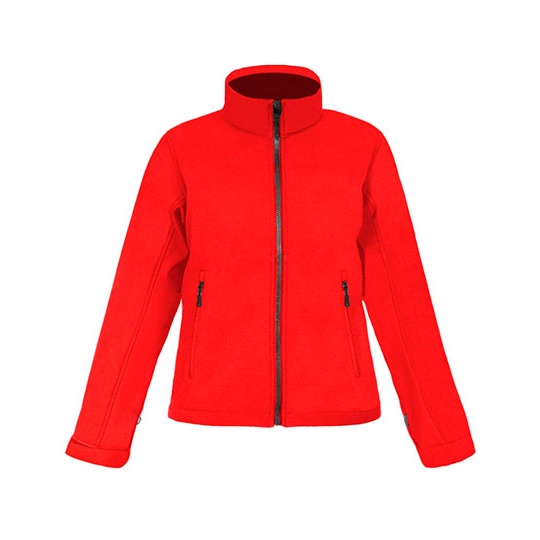 Damska kurtka softshell slim E7821 - Fire Red