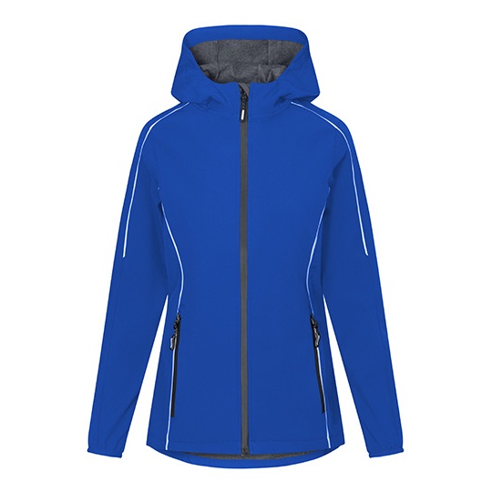 Damska lekka kurtka softshell z kapturem E7835 - Royal