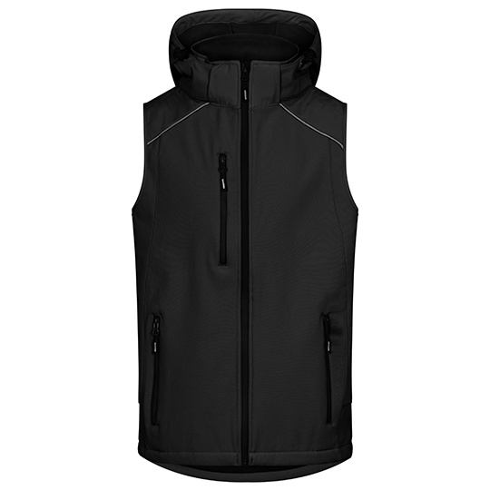 Męska kamizelka softshell E7840 - Black