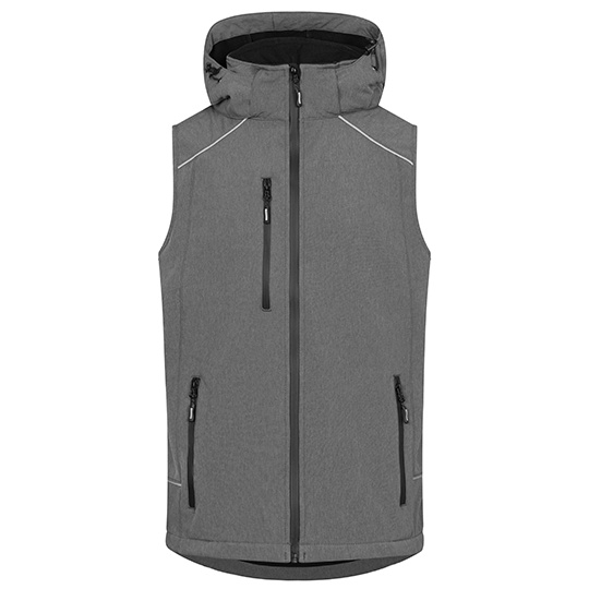 Kamizelka Męska Softshell Wodoodporna E7840 - Heather Grey