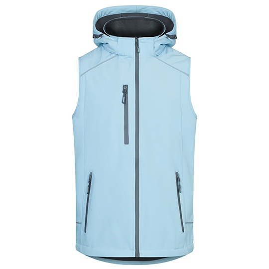 Kamizelka Męska Softshell Wodoodporna E7840 - Ice Blue
