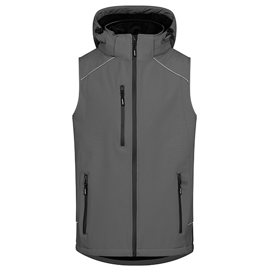 Męska kamizelka softshell E7840 - Steel Gray