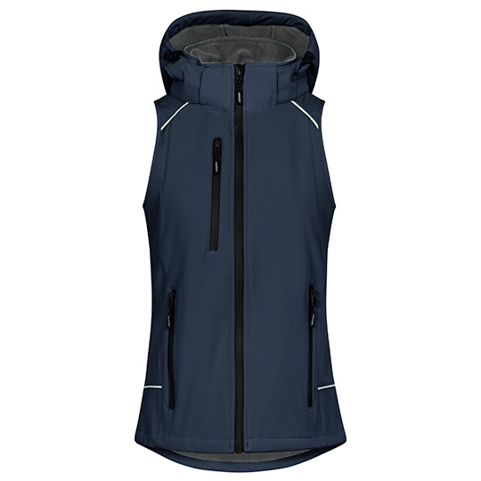 Kamizelka Damska Softshell Wiatroszczelna E7845 - Navy
