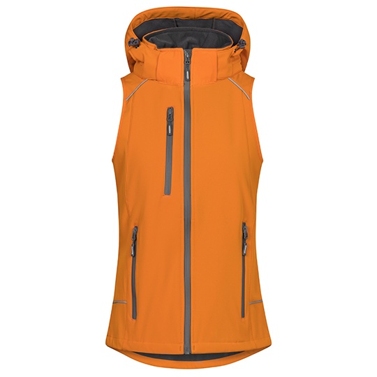 Kamizelka Damska Softshell Wiatroszczelna E7845 - Orange